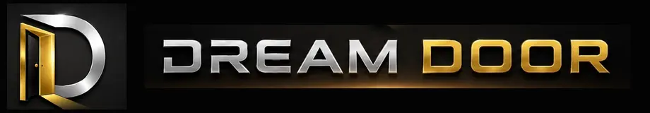 Dream Door – ezüst-arany ajtó logó